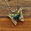Winged Ivy pendant ( Blue & Purple )